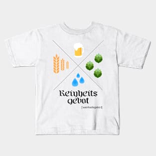 German Beer Purity Law Reinheitsgebot Kids T-Shirt